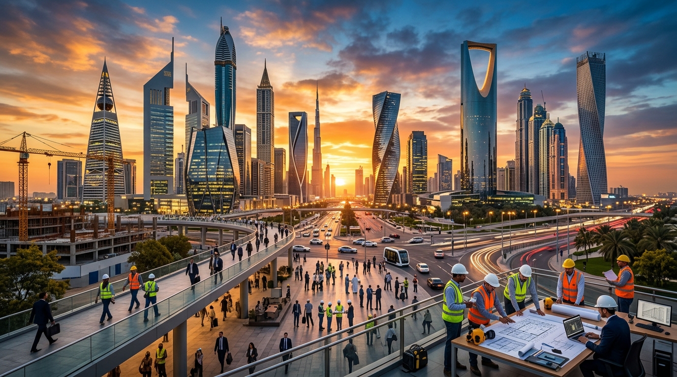 Gulf & GCC Work Visa Master Guide 2026: Saudi Arabia, UAE, Qatar, Kuwait, Oman & Bahrain — Eligibility, Work Permits, Wafid GAMCA Medical, Takamol SVP, eMigrate ECR Rules, Salaries & Legal Rights